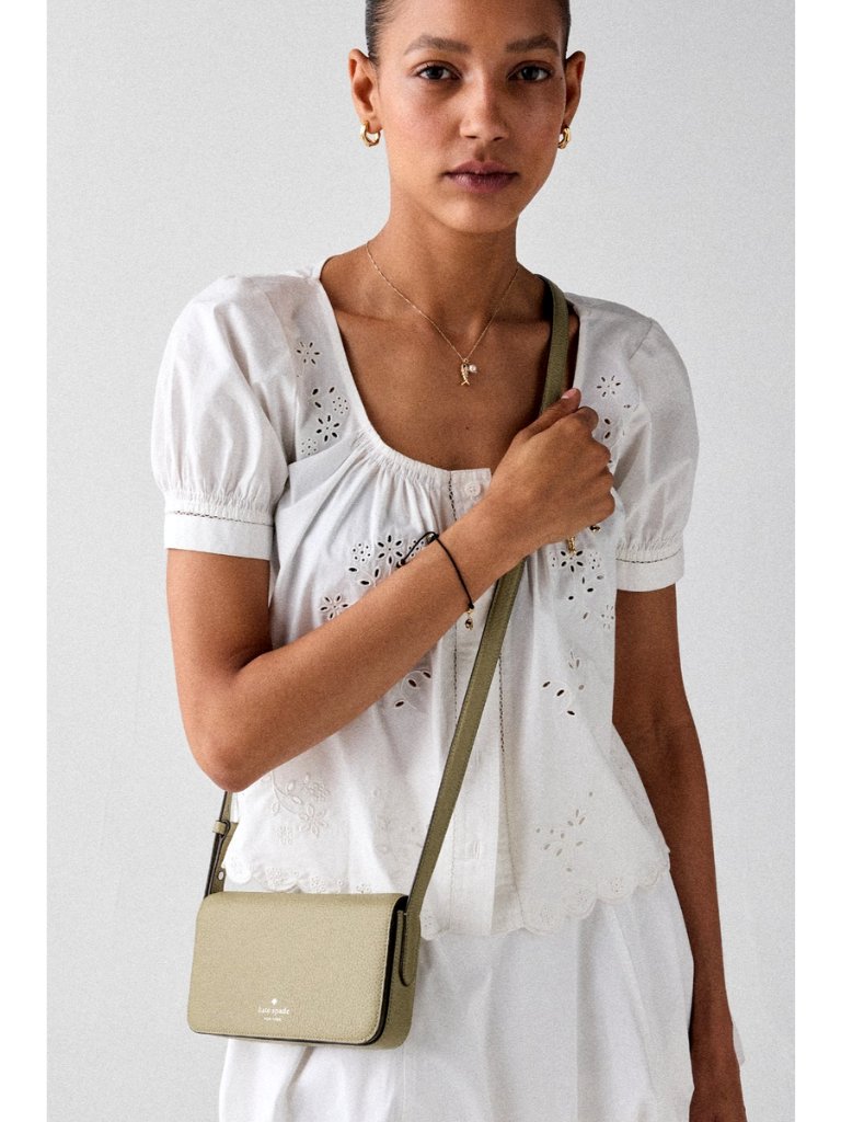 New Kate Spade Juliette Crossbody Bag Pebble Leather Elm